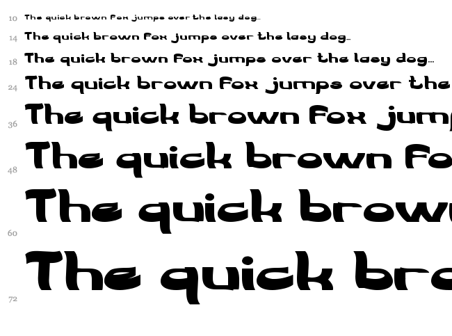 We Are The Word font waterfall
